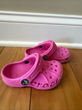 Baby size 6 Pink Crocs